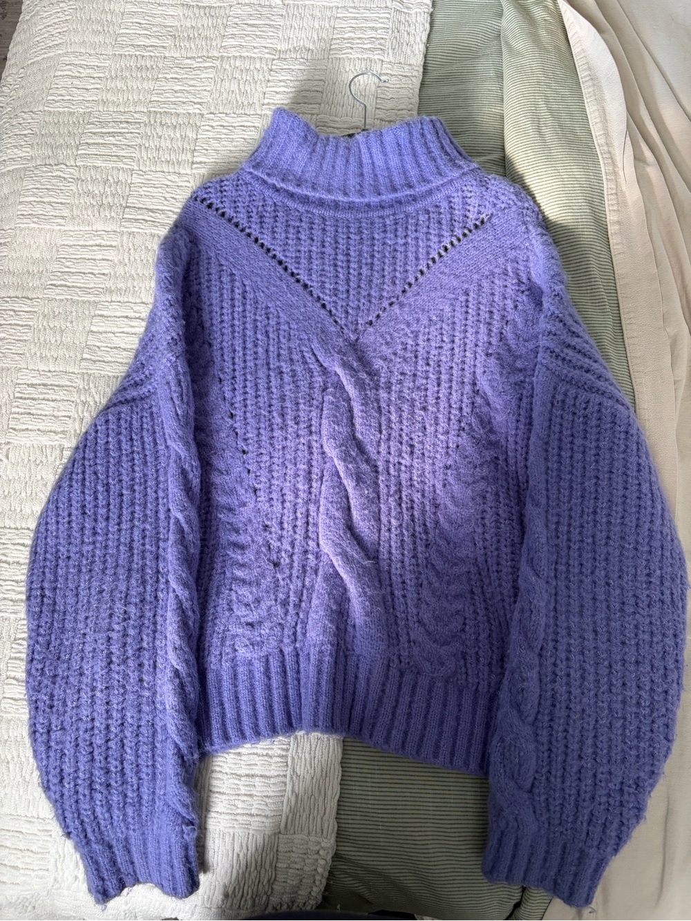 Dynamite Cable-knit turtleneck